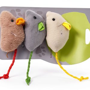 GLOGLOW Plush Cat Toys Soft Interactive Pet Play-0