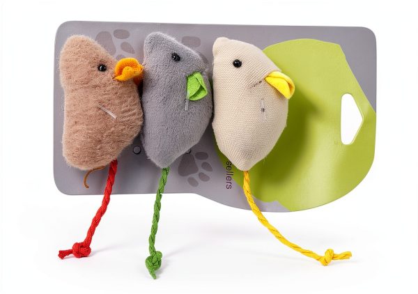 GLOGLOW Plush Cat Toys Soft Interactive Pet Play-0