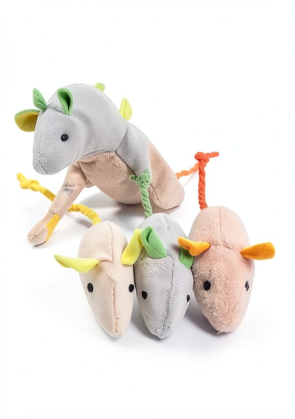 GLOGLOW Plush Cat Toys Soft Interactive Pet Play-2