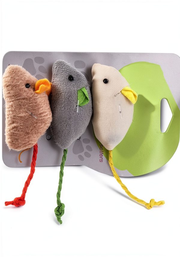 GLOGLOW Plush Cat Toys Soft Interactive Pet Play-1