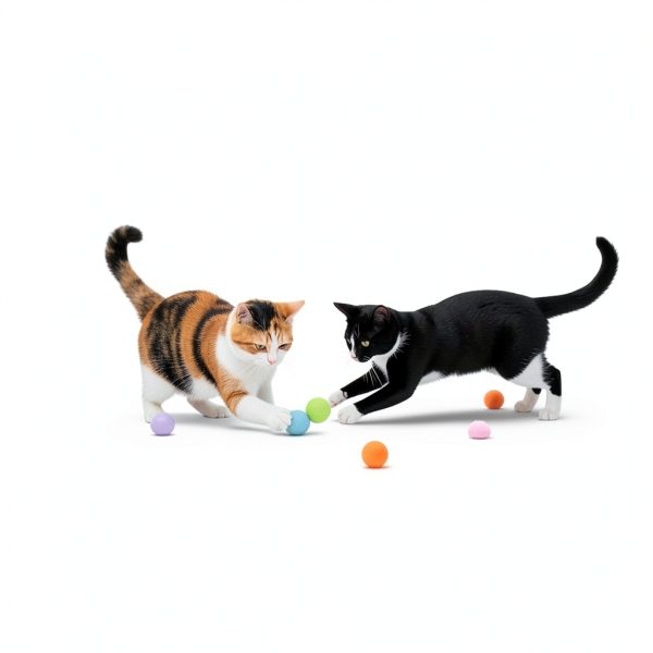 LXUEJIE Cat Plush Balls Soft Interactive Toy for Cats-3