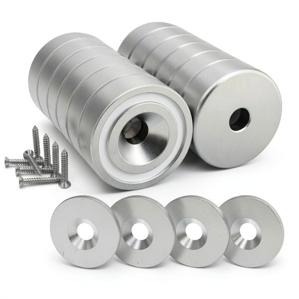 Magnetpro Recessed Pot Magnets 25LB Strong Industrial Use-0