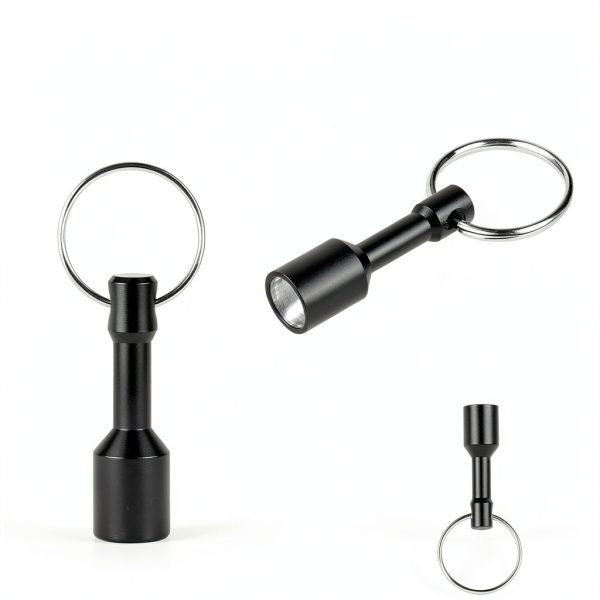 VSKIZ Rare Earth Magnet Keychain Silver Black Jewelry Tester-2